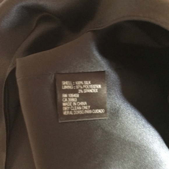 Black Silk Gianni Bini Dress with Flutter Sleeves - Picture 8 of 8